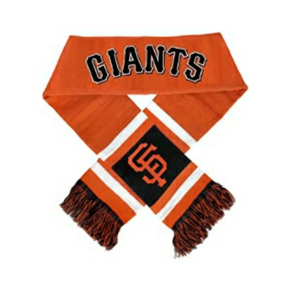 MLB San Francisco GIANTS Unisex Team Stripe Scarf Fall Winter Collectible - Picture 2 of 7